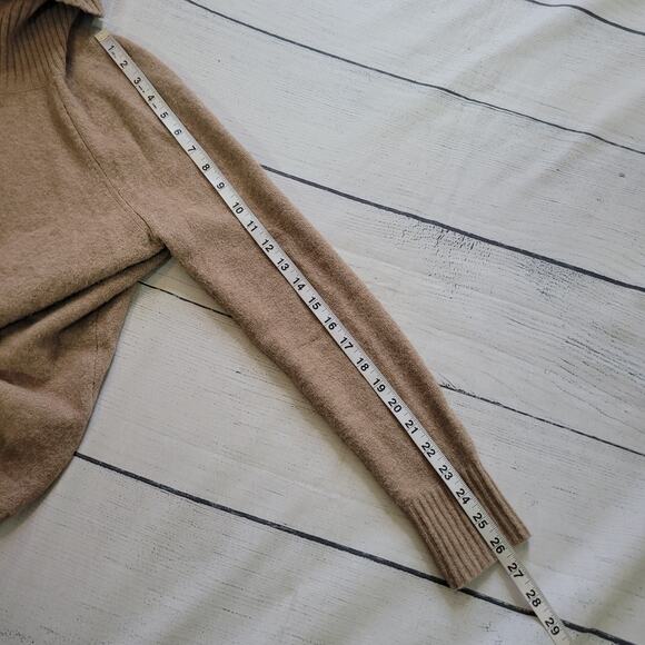 J. Crew Size XS Turtleneck sweater in supersoft yarn Tan Cozy Warm Wool Blend - Picture 6 of 8